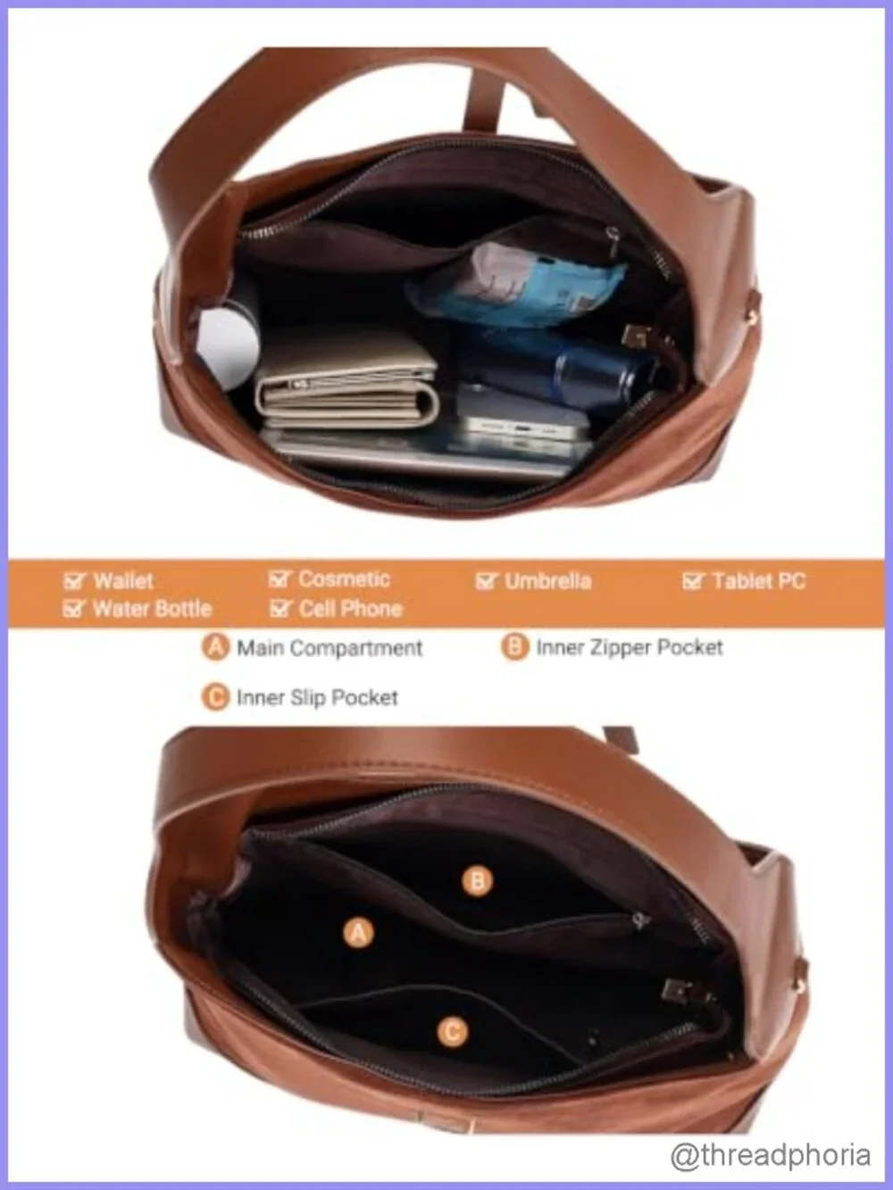 Faux Suede Retro Slouchy Hobo Shoulder Bag Tote for Women